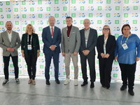 vlnr: Michal Rynkowski (POLADA), Zaneta Csáderová (SADA), Michael Cepic (NADA Austria), WADA Präsident Witold Banka, Janko Dvorsak (SLOADO), Milica Vukasinovic Vesic; (ADAS), Gabriella Juvancz