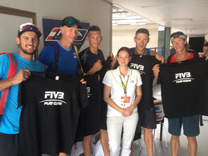 Anti-Doping Infostand bei Beachvolleyball-WM 2017