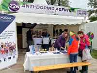 Foto vom Stand der NADA Austria am Tag des Sports