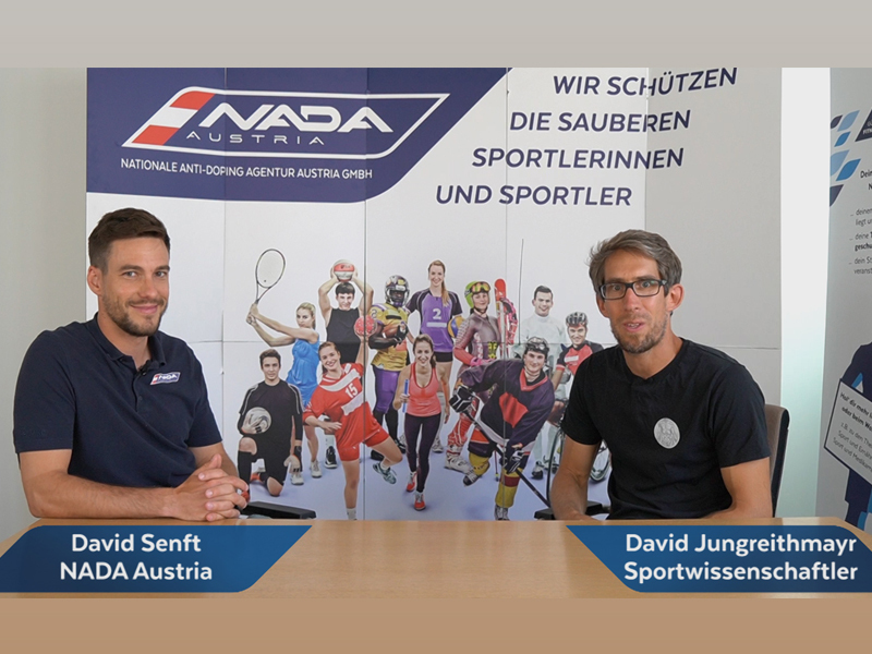 Foto mit NADA Austria Mitarbeiter mit Sportwissenschafter